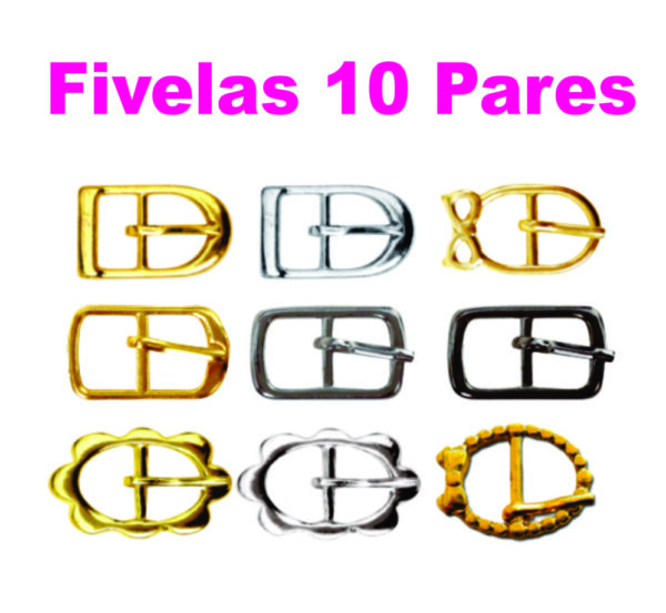 Fivelas de Metal -10 Pares